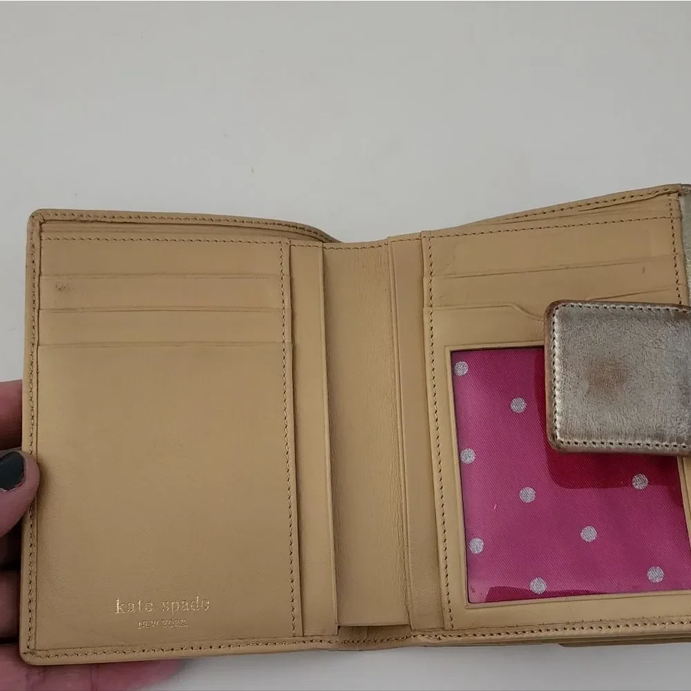 Kate Spade new york mini wallet gold